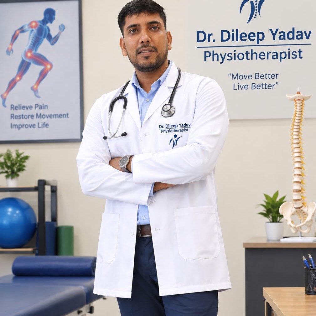 Dr. Dileep Yadav in the clinic